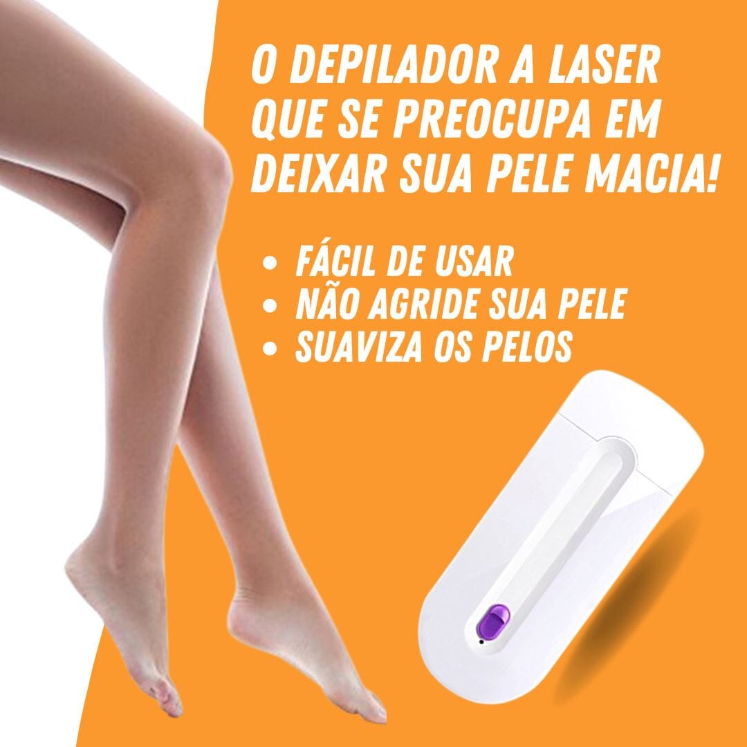 Depilador a Laser Profissional - Removedor de Pelos Elétrico Depilador a Laser Profissional P1 Direct Ofertas