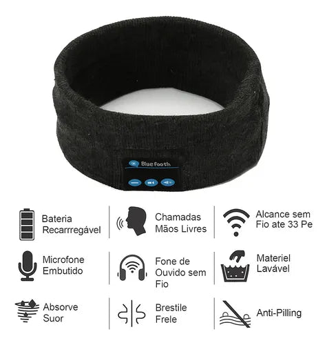 Fones de Ouvido Bandana Bluetooth