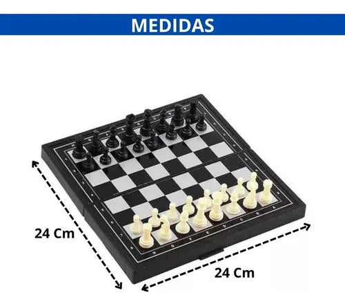 Kit Xadrez, Dama e Gamão - Raciocínio e Diversão Sem Limites | SmartChess Pro