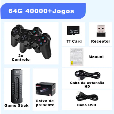 Video Game Retrô GD20 - Jogos em 4k