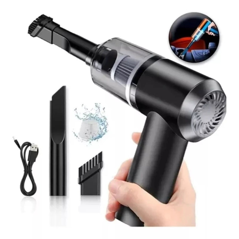 Mini Aspirador de Pó Portátil | TurboClean 3 em 1